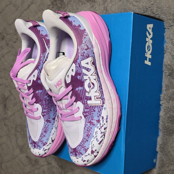 Hoka One One Shoes - Hoka One One Pink and Purple Athletic Shoes